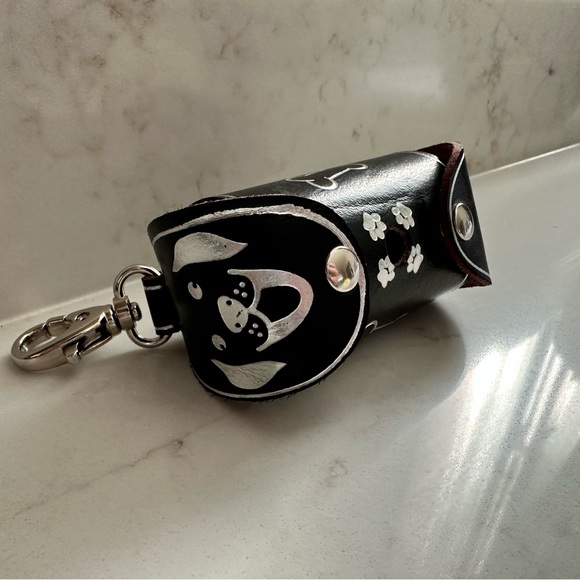 Leather Doggie Bag Holder - Made in Italy - Picture 5 of 5